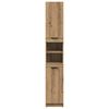 vidaXL Armario de baño madera ingeniería roble artisan 32x34x188,5 cm