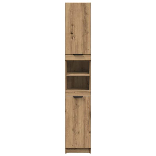vidaXL Armario de baño madera ingeniería roble artisan 32x34x188,5 cm
