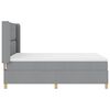vidaXL Cama tipo Box Spring con colch&oacute;n Gris Claro 140 x 200 cm tela