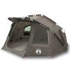 vidaXL Tienda de pesca para 5 personas impermeable gris