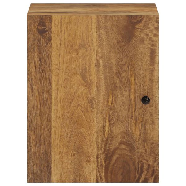 vidaXL Armario de baño de pared madera maciza de mango 38x33x48 cm