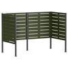 vidaXL Pantalla para contenedor de basura 167 x 85 x 113 cm Acero