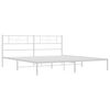 vidaXL Estructura cama sin colchón con cabecero metal blanco 193x203cm