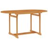 vidaXL Mesa de jard&iacute;n de madera maciza de teca 150x90x75 cm
