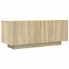 vidaXL Mueble para TV madera contrachapada color roble 100x35x40 cm