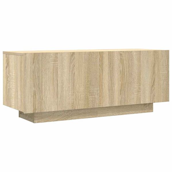 vidaXL Mueble para TV madera contrachapada color roble 100x35x40 cm