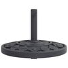vidaXL Base de sombrilla semicircular para palos de Ø38 / 48 mm 9 kg