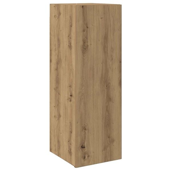 vidaXL Mueble para TV de pared madera contrachapada artesanal 8 piezas
