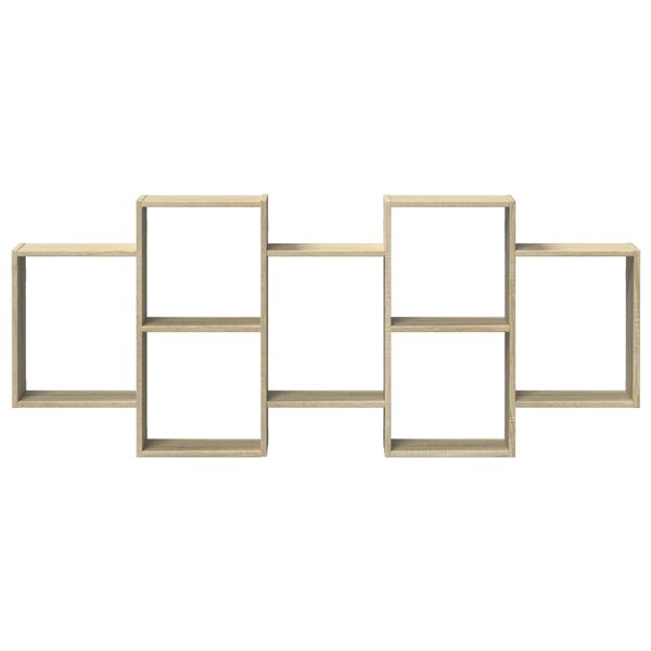 vidaXL Estante de pared madera ingenier&iacute;a roble Sonoma 159x18x65 cm