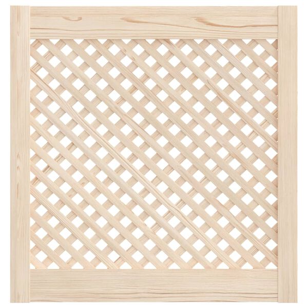 vidaXL Puertas de armario entramado 2 uds madera pino 59,5x61,5 cm