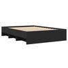 vidaXL Estructura de cama madera de ingenier&iacute;a negra 140x190 cm