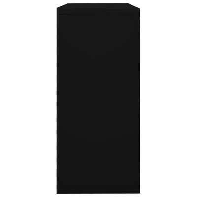 vidaXL Armario de puerta corredera acero negro 90x40x90 cm
