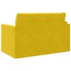 vidaXL Sof&aacute; cama 110cm Amarillo girasol Terciopelo
