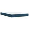 vidaXL Cama box spring con colch&oacute;n terciopelo azul 140x200 cm