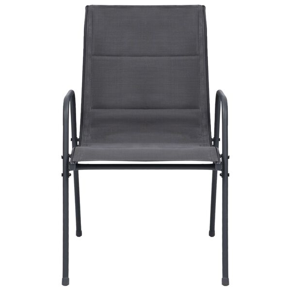 vidaXL Juego de comedor para jard&iacute;n 11 piezas acero