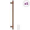 vidaXL Tiradores para armarios 5 uds acero inoxidable bronce 224 mm