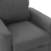 vidaXL Sill&oacute;n reclinable de tela gris oscuro