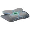 vidaXL Almohada cervical Gris Espuma Viscoel&aacute;stica 58 x 38 x 12 cm