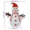 vidaXL Muñeco de nieve inflable con LEDs 300 cm