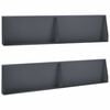 vidaXL Muro de Contenci&oacute;n 4 uds. 100 x 12 x 30 cm Acero Gris antracita