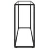 vidaXL Mesa consola vidrio templado transparente 120x35x75 cm