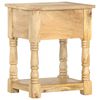 vidaXL Mesita de noche de madera maciza de mango 40x35x50 cm