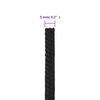 vidaXL Cuerda de barco polipropileno negro intenso 5 mm 250 m