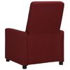 vidaXL Sill&oacute;n de masaje el&eacute;ctrico tela rojo tinto