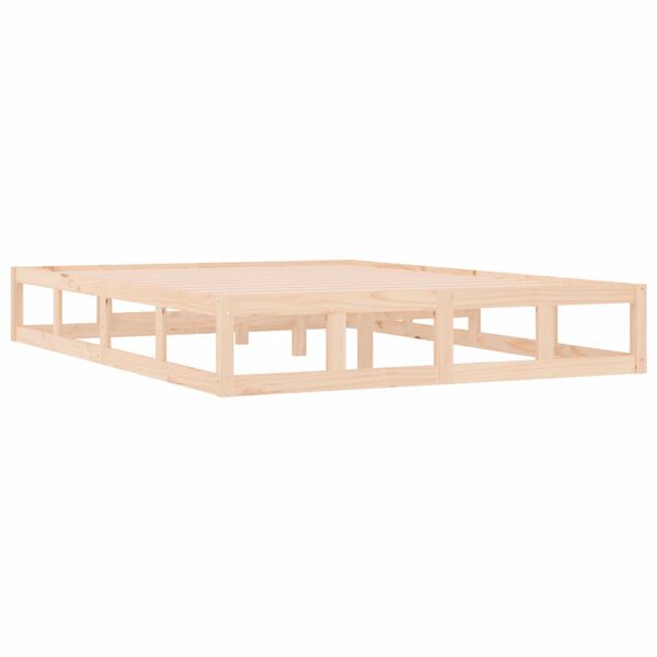vidaXL Estructura de cama de madera maciza 120x200 cm