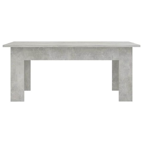 vidaXL Mesa de centro madera contrachapada gris hormig&oacute;n 100x60x42 cm