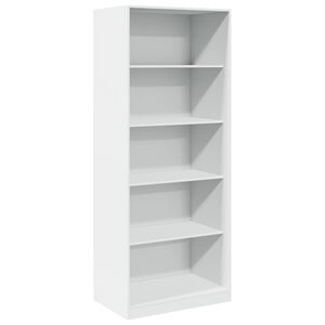 vidaXL Armario de madera de ingenier&iacute;a blanco 80x50x200 cm
