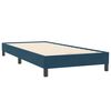 vidaXL Cama box spring con colch&oacute;n terciopelo azul oscuro 80x220 cm
