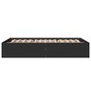 vidaXL Estructura de cama madera de ingeniería negra 140x190 cm