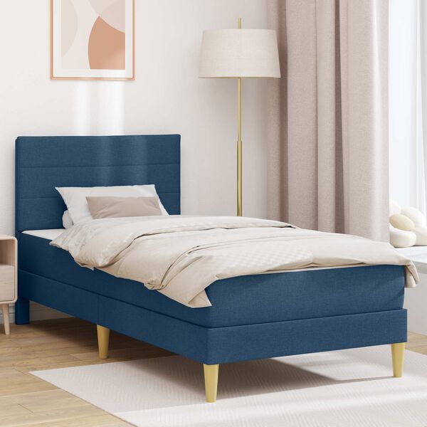 vidaXL Estructura de cama Azul 80 x 200 cm Poli&eacute;ster