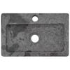 vidaXL Lavabo de pared m&aacute;rmol gris 38x24x6,5 cm