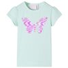 vidaXL Camiseta infantil de manga casquillo menta claro 128