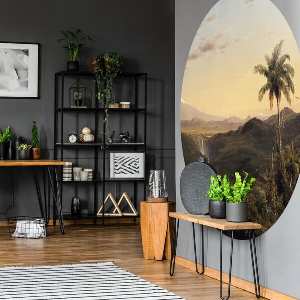 WallArt Círculo de papel pintado The Americas 190 cm