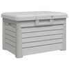 vidaXL Ba&uacute;l para cojines polipropileno gris 73x50,5x46,5 cm