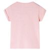 Camiseta infantil rosa claro 128