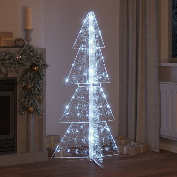 vidaXL &Aacute;rbol de Navidad con 160 LED Fr&iacute;o 150 cm Acr&iacute;lico