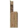 vidaXL Tocador con espejo roble artisan 74,5x40x141 cm