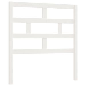 vidaXL Cabecero de cama madera maciza de pino blanco 81x4x100 cm