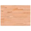 vidaXL Tablero de escritorio madera maciza de haya 80x55x2,5 cm