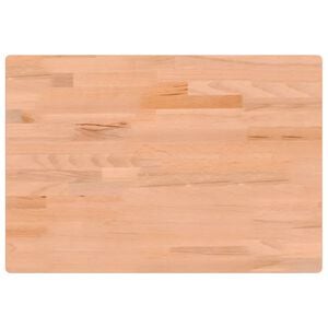 vidaXL Tablero de escritorio madera maciza de haya 80x55x2,5 cm