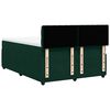 vidaXL Cama box spring con colch&oacute;n terciopelo verde oscuro 140x200 cm