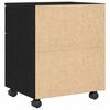 vidaXL Gabinete para Archivos con caj&oacute;n Roble Negro 45 x 38 x 54 cm