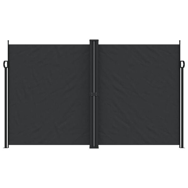 vidaXL Toldo lateral retr&aacute;ctil negro 200x600 cm