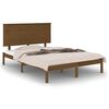 vidaXL Estructura de cama madera maciza de pino marr&oacute;n miel 140x190 cm