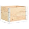 vidaXL Collar de caja de palés 3 uds madera maciza de pino 100x100 cm