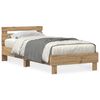 vidaXL Estructura de cama Roble artisan 75 x 190 cm